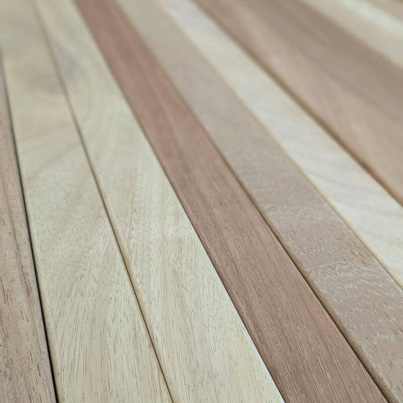 The different tones within each slat make Iroko a favourite timber to use when building fence panels and furniture.